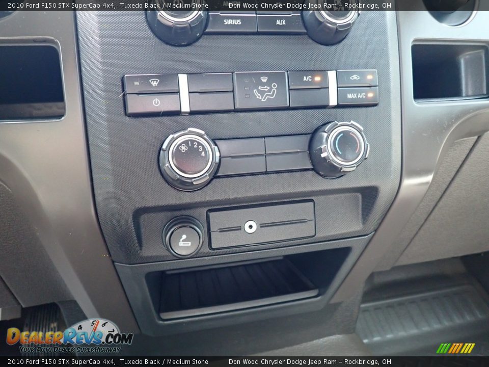 2010 Ford F150 STX SuperCab 4x4 Tuxedo Black / Medium Stone Photo #25