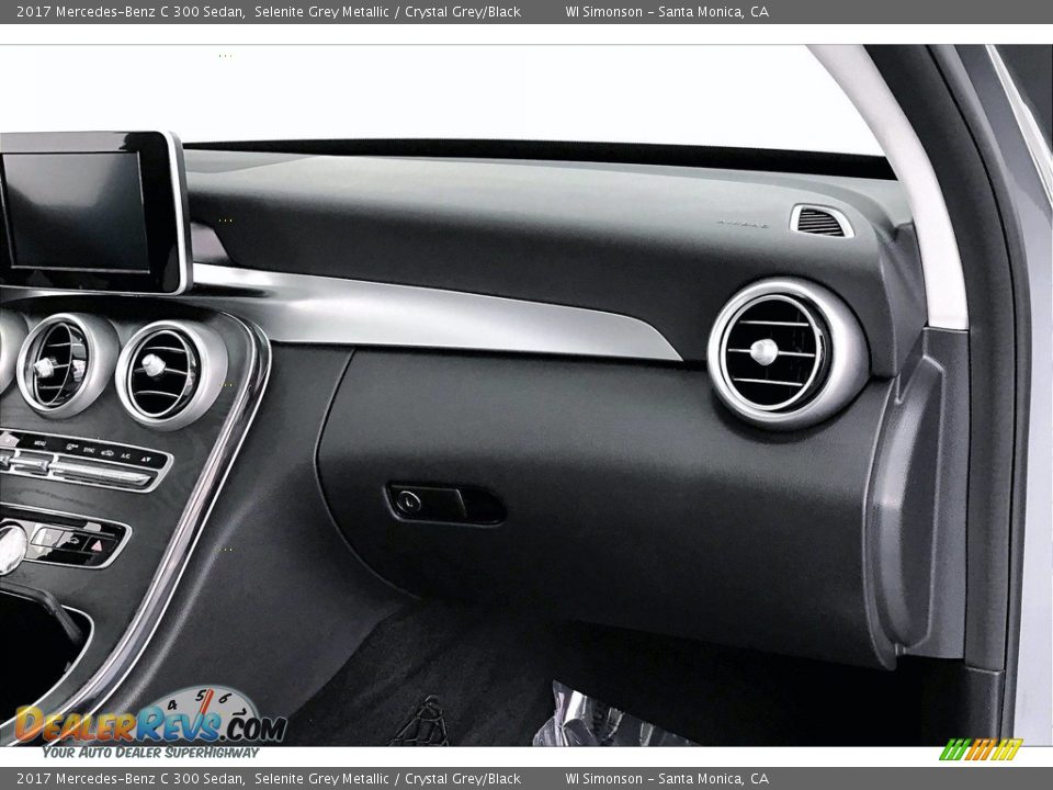 2017 Mercedes-Benz C 300 Sedan Selenite Grey Metallic / Crystal Grey/Black Photo #28