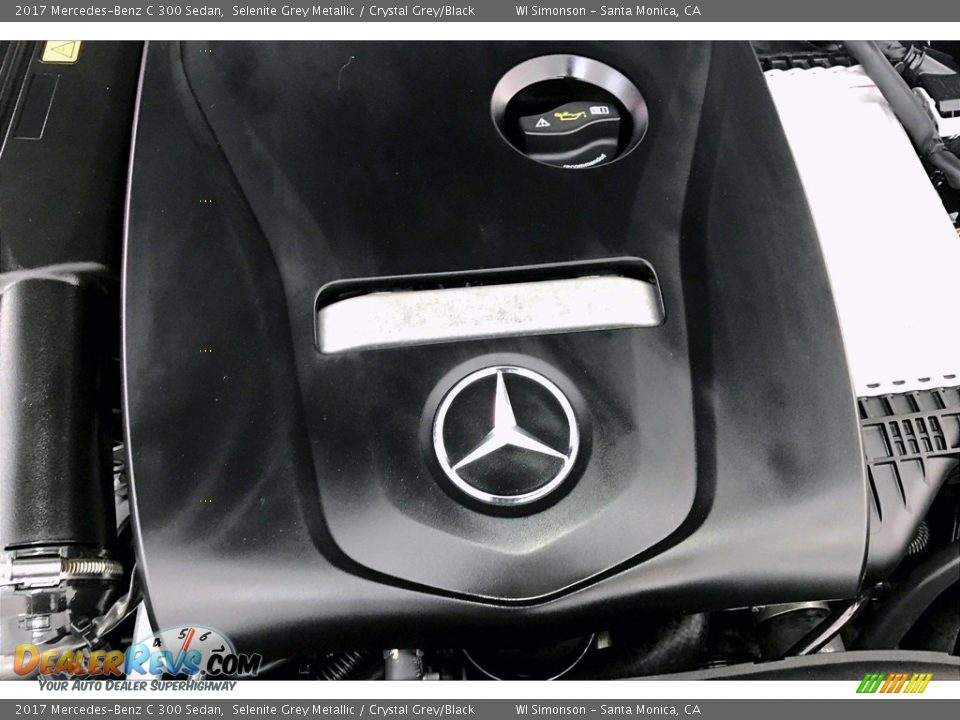 2017 Mercedes-Benz C 300 Sedan Selenite Grey Metallic / Crystal Grey/Black Photo #31