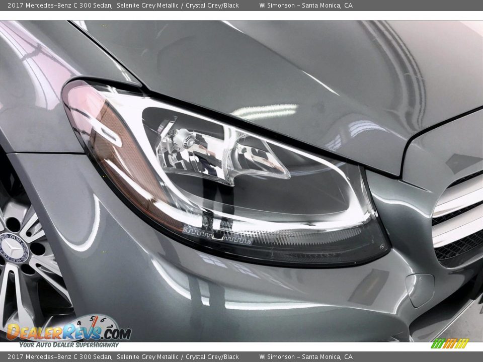 2017 Mercedes-Benz C 300 Sedan Selenite Grey Metallic / Crystal Grey/Black Photo #32