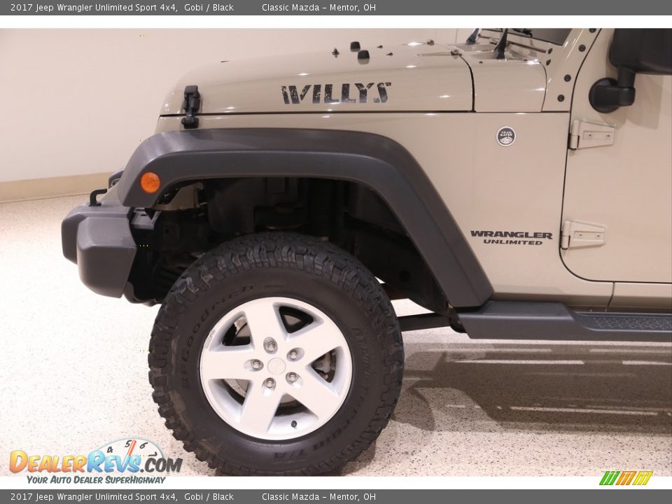 2017 Jeep Wrangler Unlimited Sport 4x4 Gobi / Black Photo #18