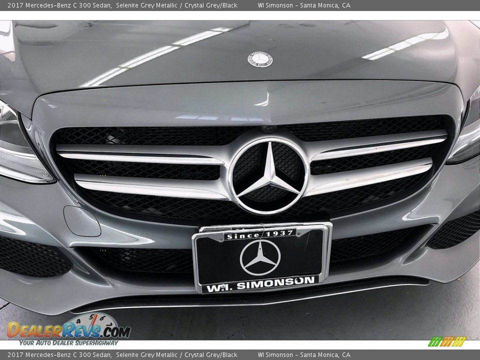 2017 Mercedes-Benz C 300 Sedan Selenite Grey Metallic / Crystal Grey/Black Photo #33