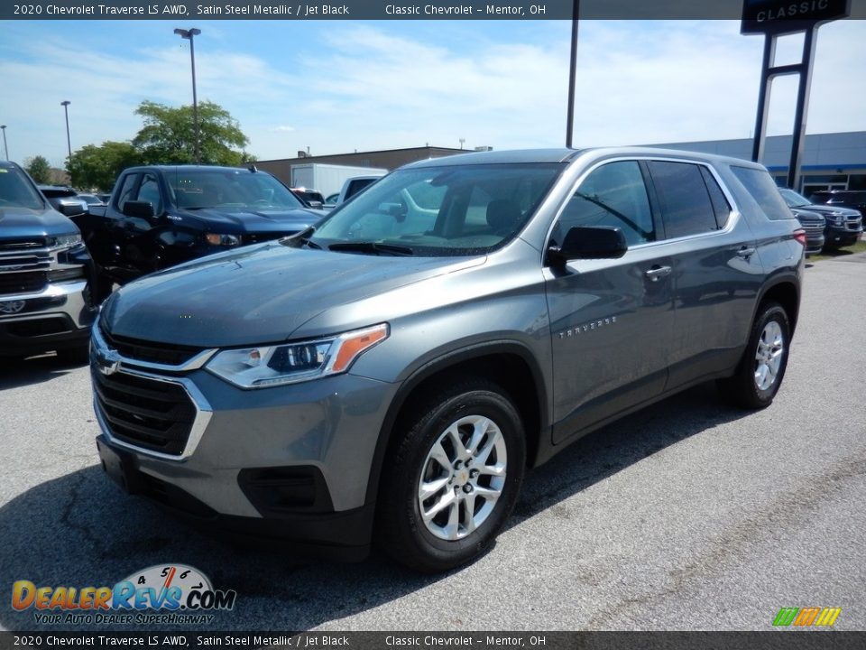 2020 Chevrolet Traverse LS AWD Satin Steel Metallic / Jet Black Photo #1