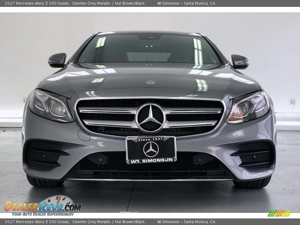 2017 Mercedes-Benz E 300 Sedan Selenite Grey Metallic / Nut Brown/Black Photo #2