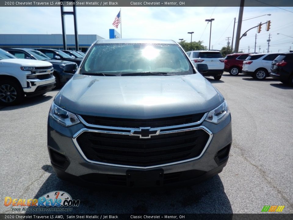 2020 Chevrolet Traverse LS AWD Satin Steel Metallic / Jet Black Photo #2