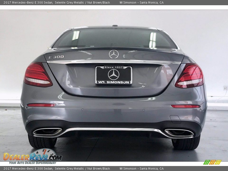 2017 Mercedes-Benz E 300 Sedan Selenite Grey Metallic / Nut Brown/Black Photo #3