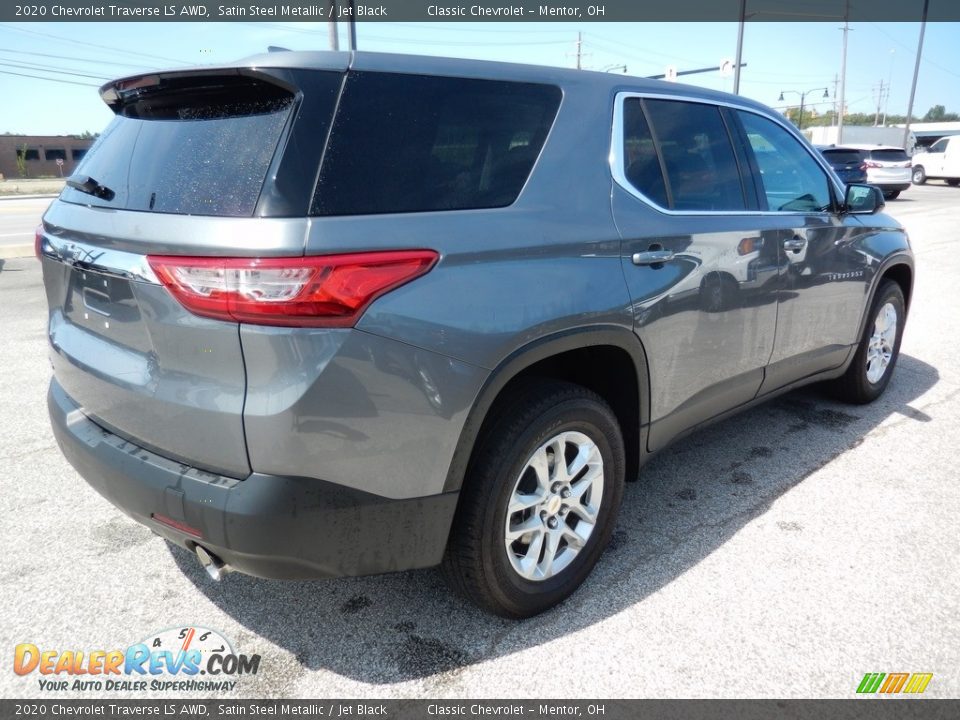 2020 Chevrolet Traverse LS AWD Satin Steel Metallic / Jet Black Photo #4