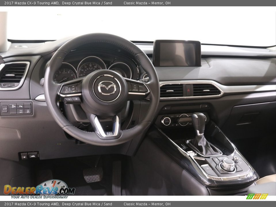 2017 Mazda CX-9 Touring AWD Deep Crystal Blue Mica / Sand Photo #6