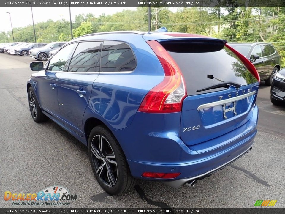 2017 Volvo XC60 T6 AWD R-Design Bursting Blue Metallic / Off Black Photo #6