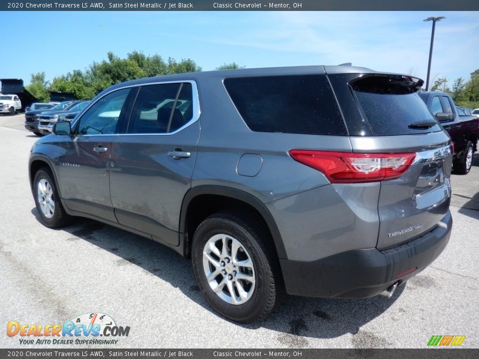 2020 Chevrolet Traverse LS AWD Satin Steel Metallic / Jet Black Photo #5