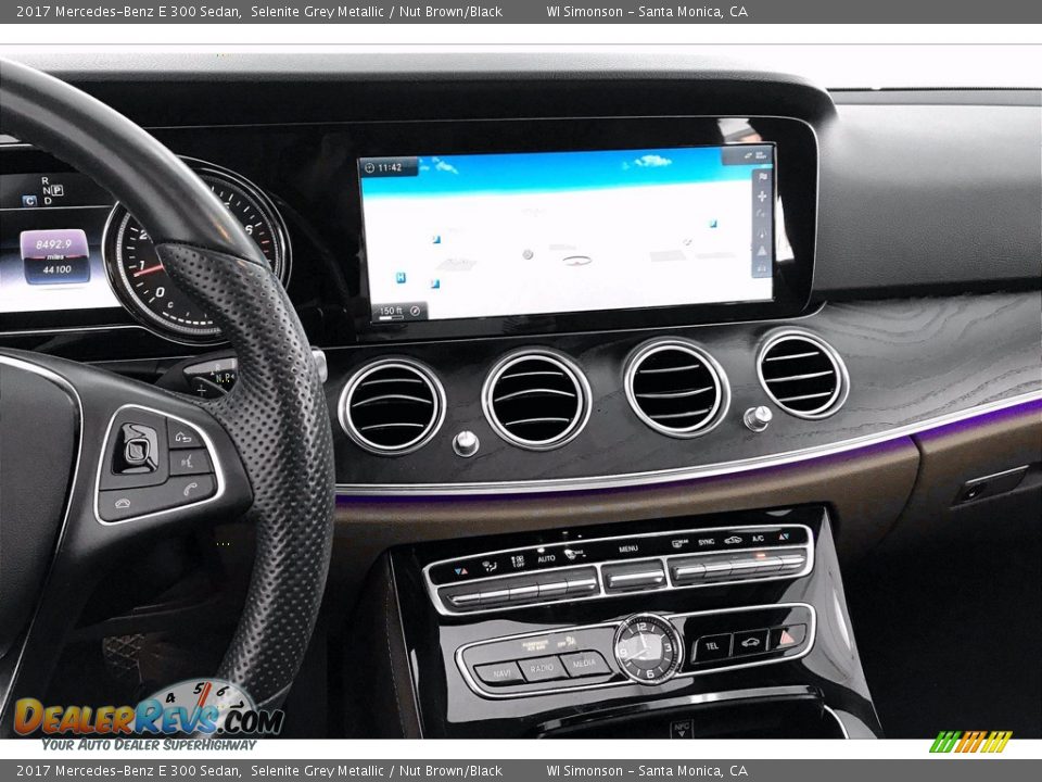 2017 Mercedes-Benz E 300 Sedan Selenite Grey Metallic / Nut Brown/Black Photo #5