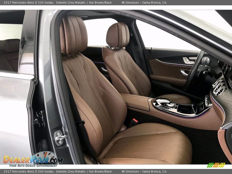 2017 Mercedes-Benz E 300 Sedan Selenite Grey Metallic / Nut Brown/Black Photo #6