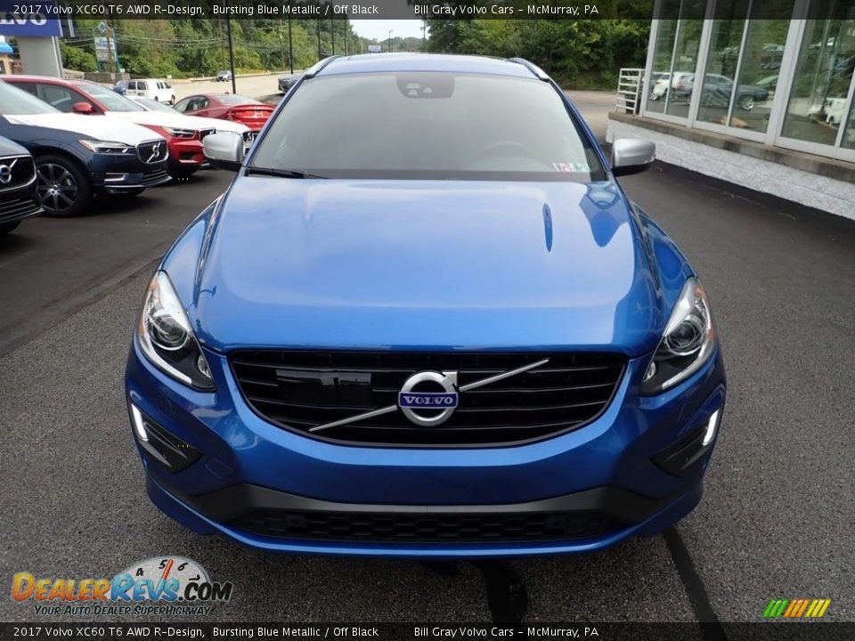 2017 Volvo XC60 T6 AWD R-Design Bursting Blue Metallic / Off Black Photo #9