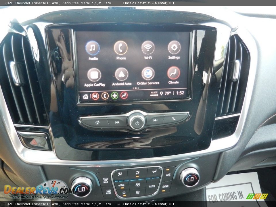 2020 Chevrolet Traverse LS AWD Satin Steel Metallic / Jet Black Photo #8