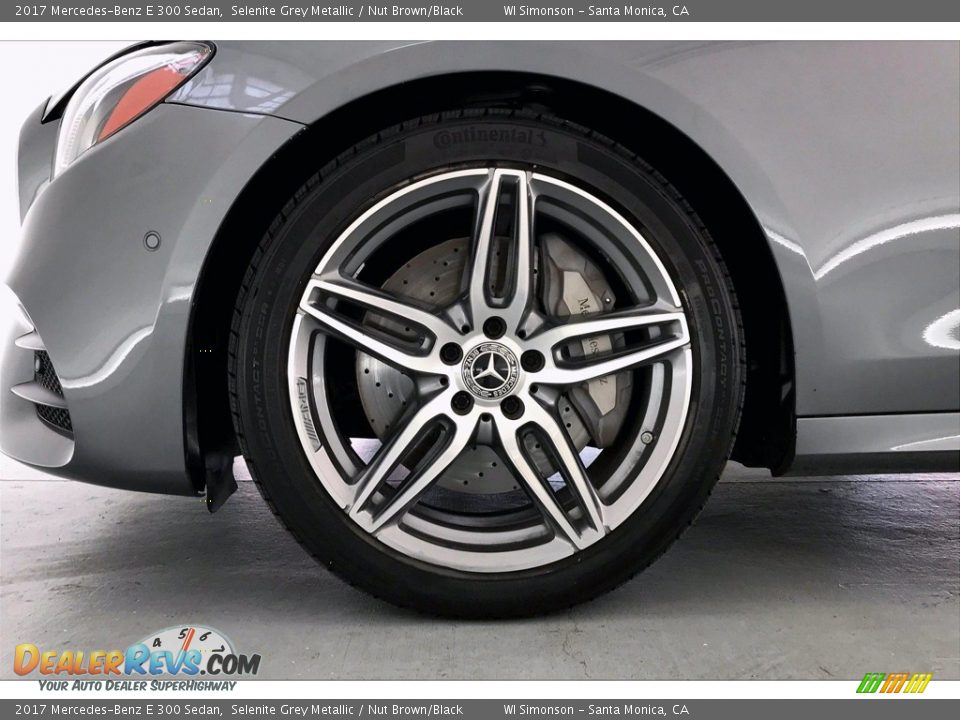 2017 Mercedes-Benz E 300 Sedan Selenite Grey Metallic / Nut Brown/Black Photo #8