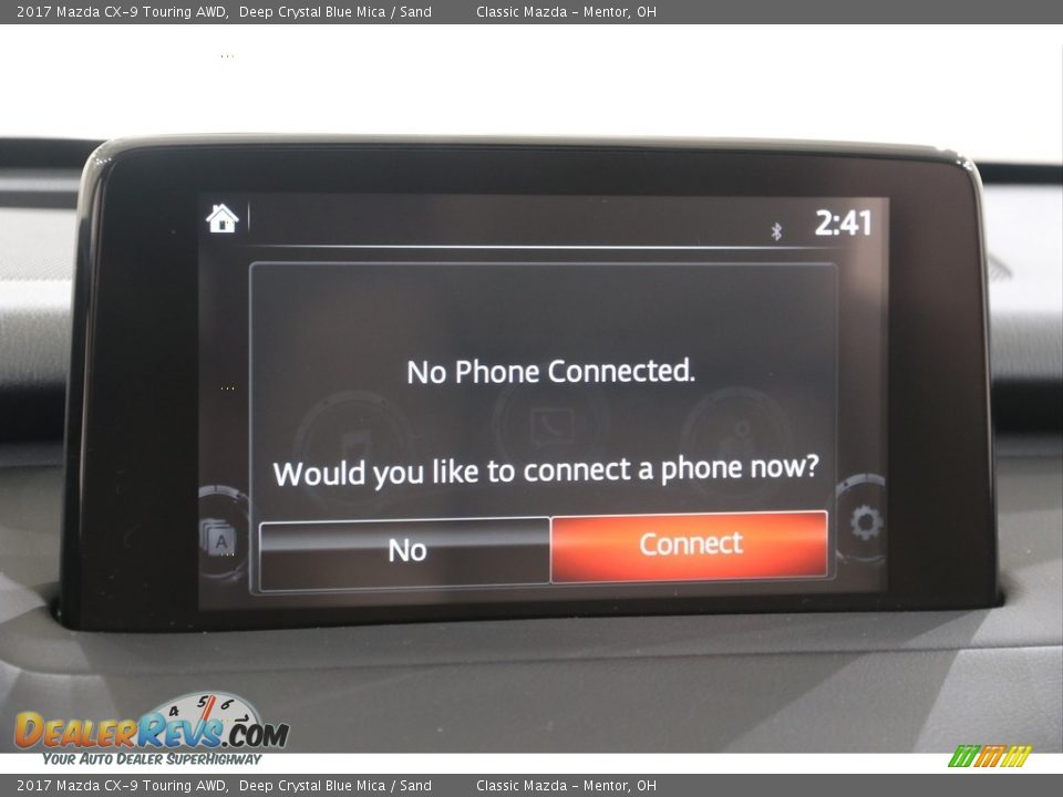 2017 Mazda CX-9 Touring AWD Deep Crystal Blue Mica / Sand Photo #11