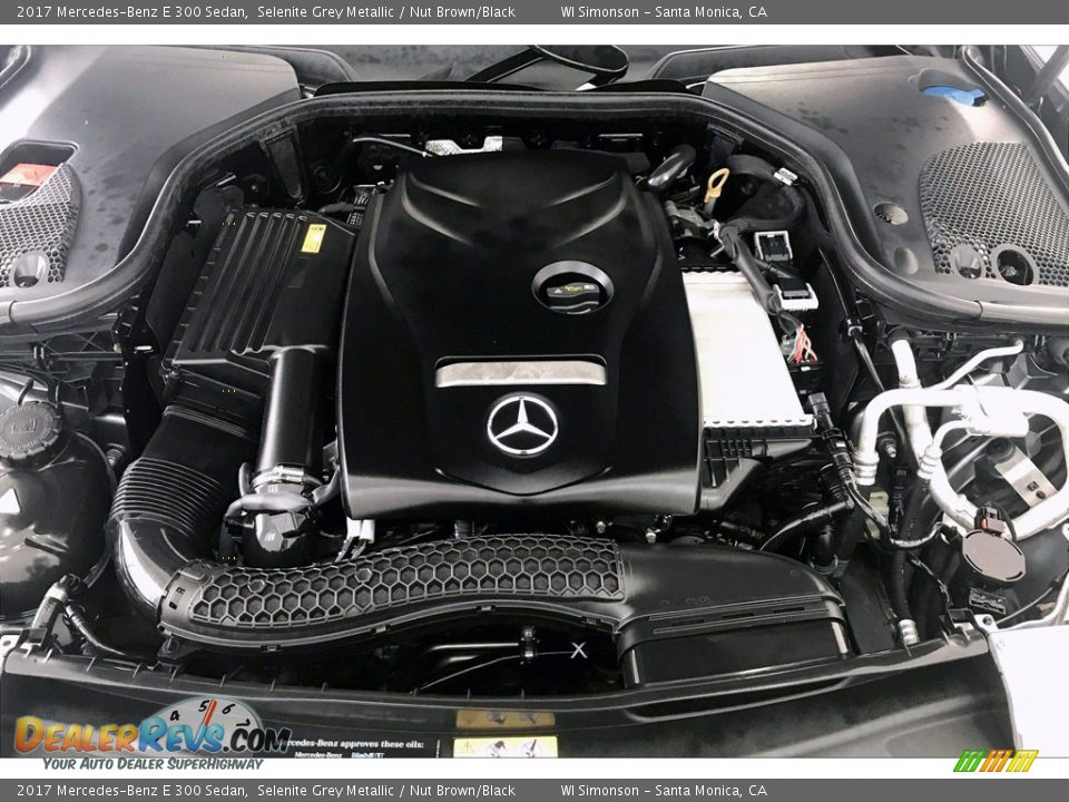 2017 Mercedes-Benz E 300 Sedan Selenite Grey Metallic / Nut Brown/Black Photo #9