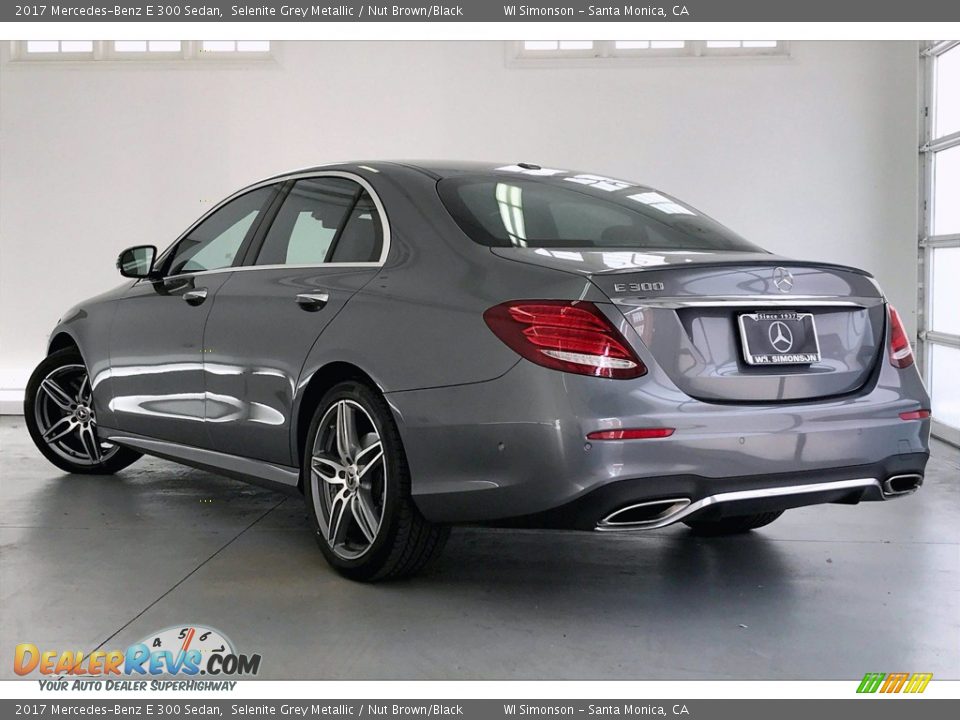 2017 Mercedes-Benz E 300 Sedan Selenite Grey Metallic / Nut Brown/Black Photo #10