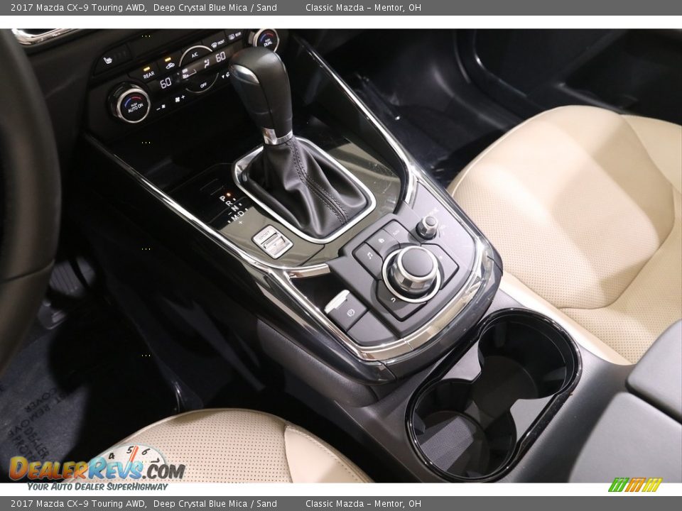 2017 Mazda CX-9 Touring AWD Deep Crystal Blue Mica / Sand Photo #14