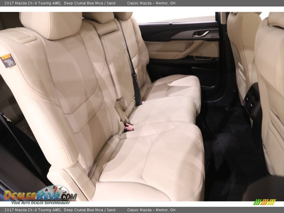 2017 Mazda CX-9 Touring AWD Deep Crystal Blue Mica / Sand Photo #16