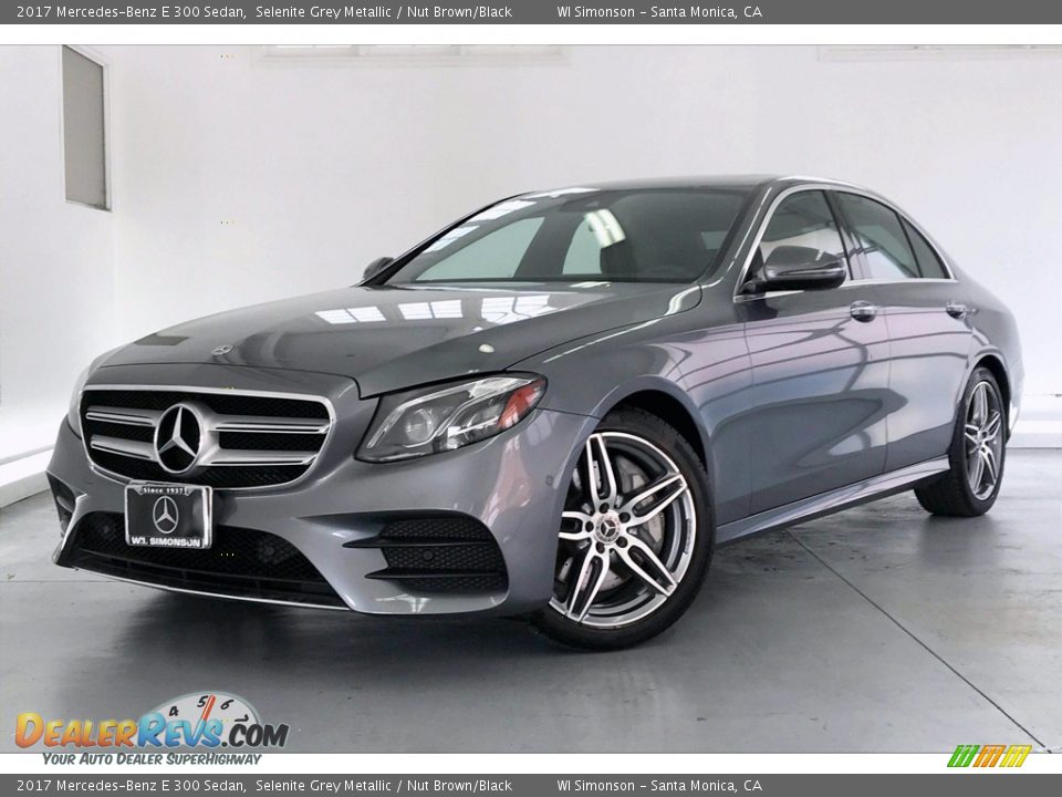 2017 Mercedes-Benz E 300 Sedan Selenite Grey Metallic / Nut Brown/Black Photo #12