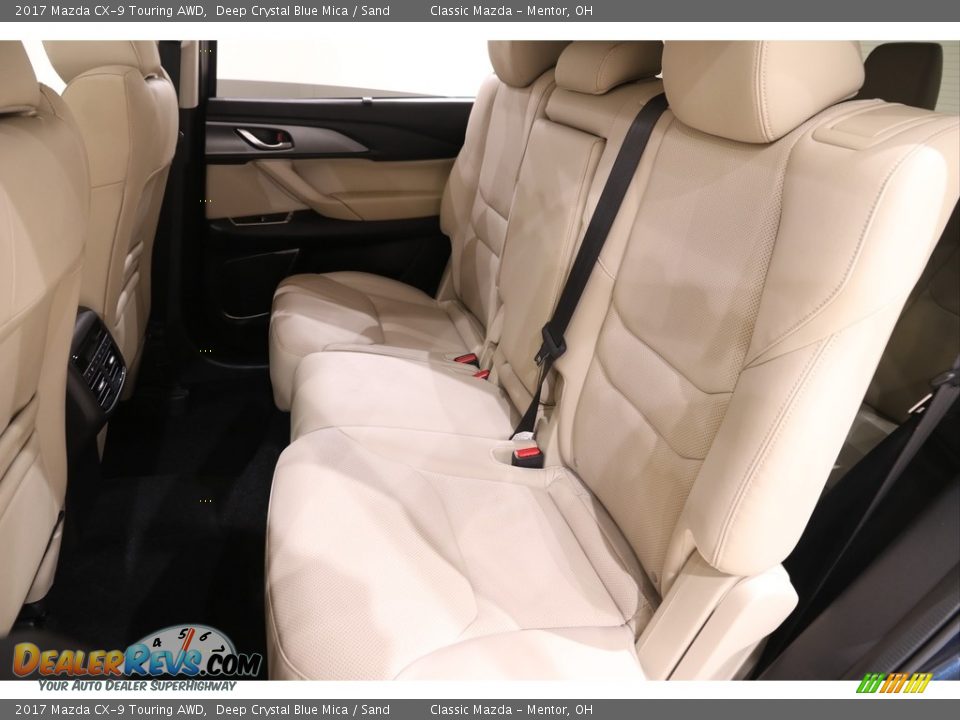 2017 Mazda CX-9 Touring AWD Deep Crystal Blue Mica / Sand Photo #17