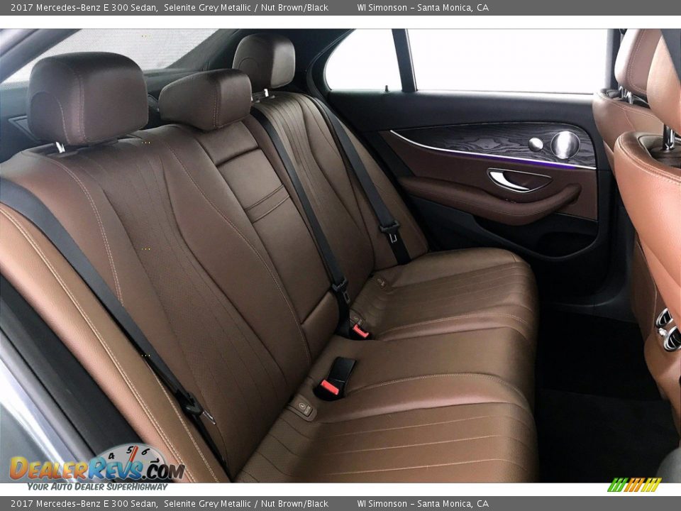 2017 Mercedes-Benz E 300 Sedan Selenite Grey Metallic / Nut Brown/Black Photo #13