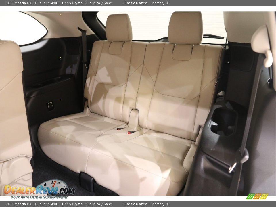 2017 Mazda CX-9 Touring AWD Deep Crystal Blue Mica / Sand Photo #18