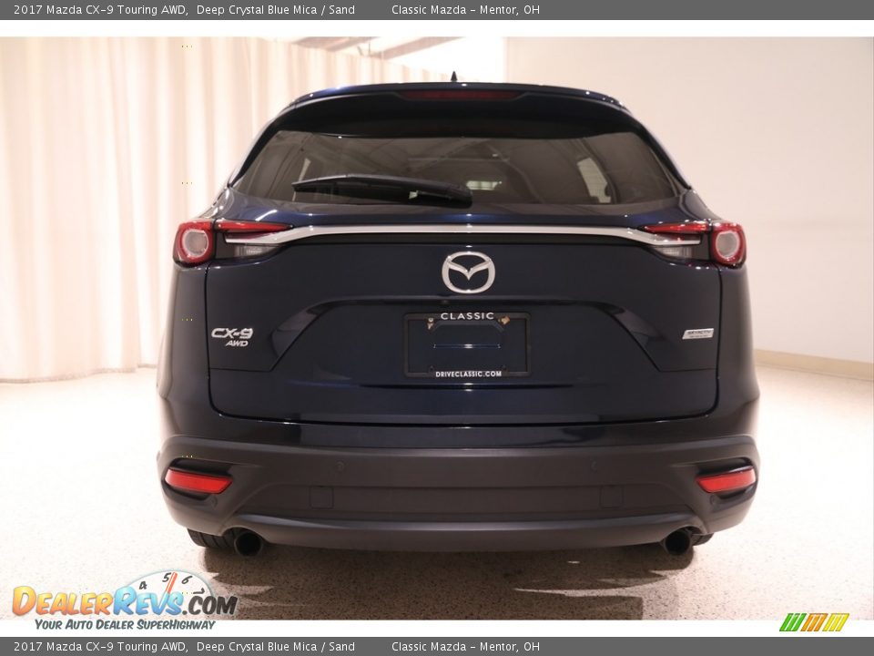 2017 Mazda CX-9 Touring AWD Deep Crystal Blue Mica / Sand Photo #19