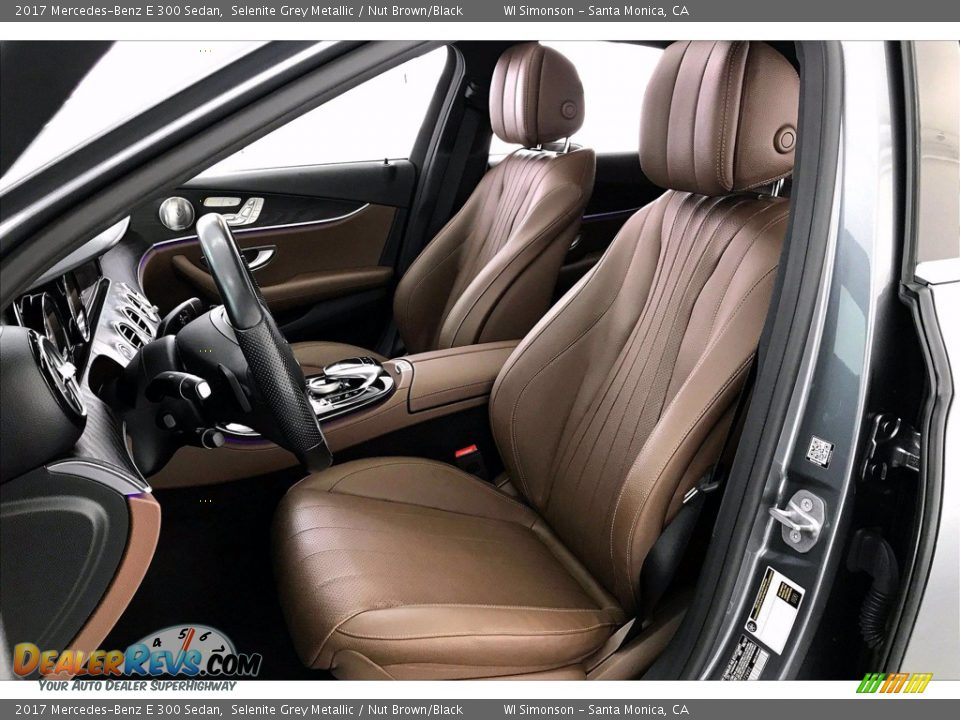 2017 Mercedes-Benz E 300 Sedan Selenite Grey Metallic / Nut Brown/Black Photo #14