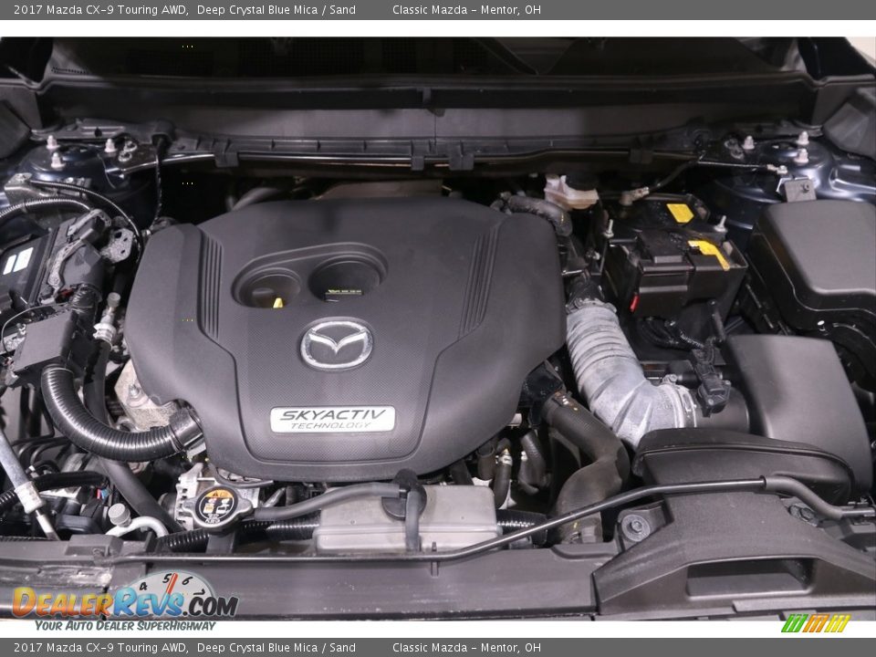 2017 Mazda CX-9 Touring AWD Deep Crystal Blue Mica / Sand Photo #20