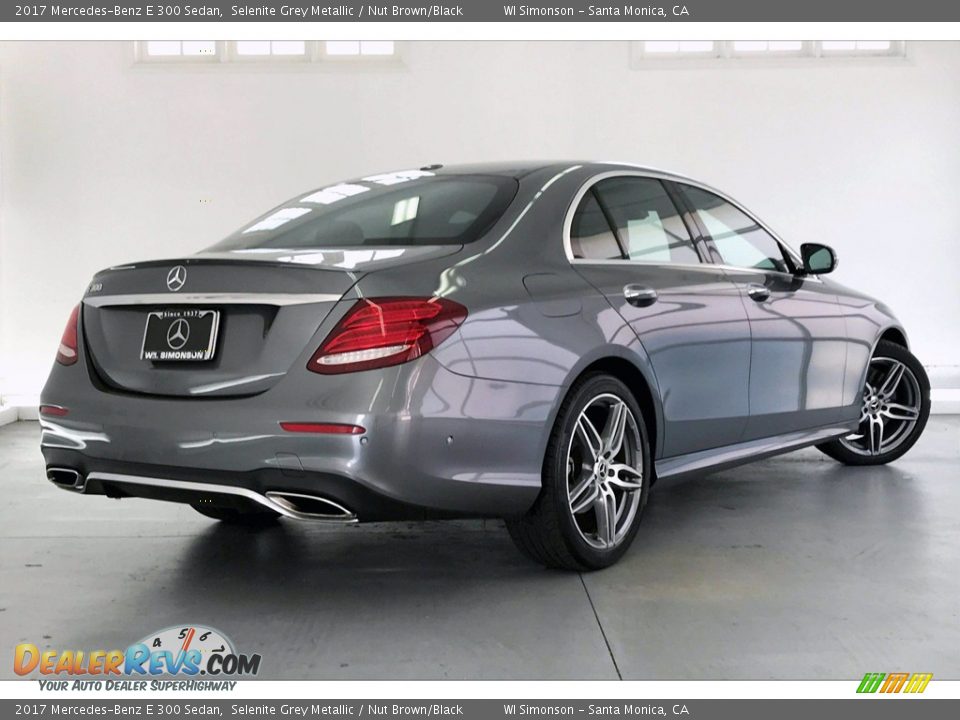 2017 Mercedes-Benz E 300 Sedan Selenite Grey Metallic / Nut Brown/Black Photo #16