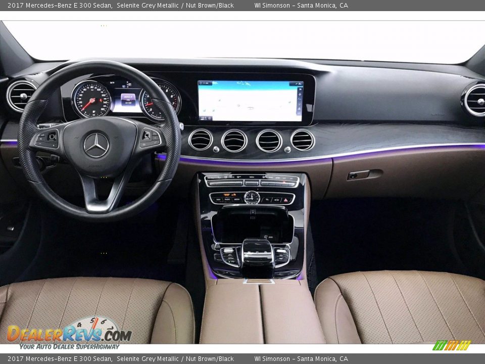 2017 Mercedes-Benz E 300 Sedan Selenite Grey Metallic / Nut Brown/Black Photo #17