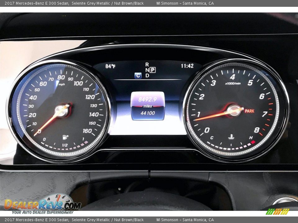 2017 Mercedes-Benz E 300 Sedan Selenite Grey Metallic / Nut Brown/Black Photo #20