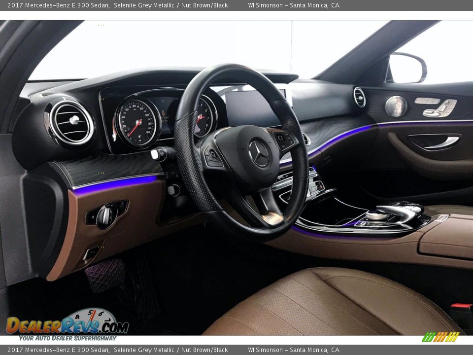 2017 Mercedes-Benz E 300 Sedan Selenite Grey Metallic / Nut Brown/Black Photo #22