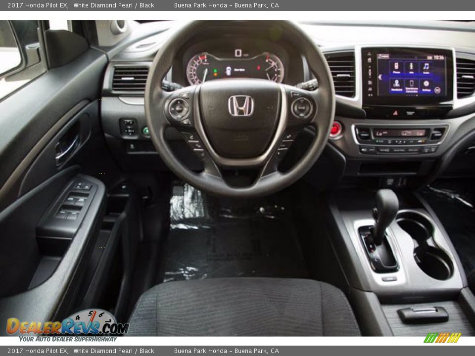 2017 Honda Pilot EX White Diamond Pearl / Black Photo #5