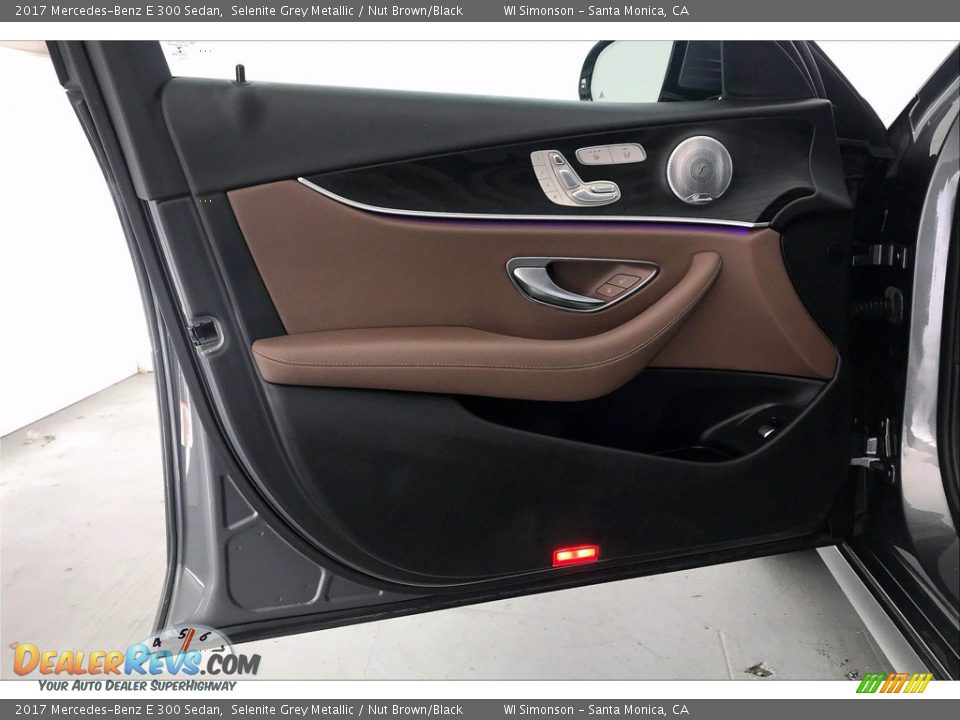 2017 Mercedes-Benz E 300 Sedan Selenite Grey Metallic / Nut Brown/Black Photo #25