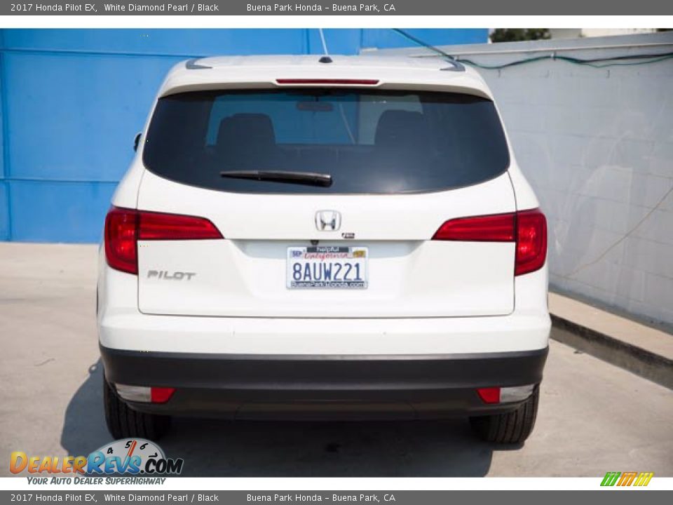 2017 Honda Pilot EX White Diamond Pearl / Black Photo #9