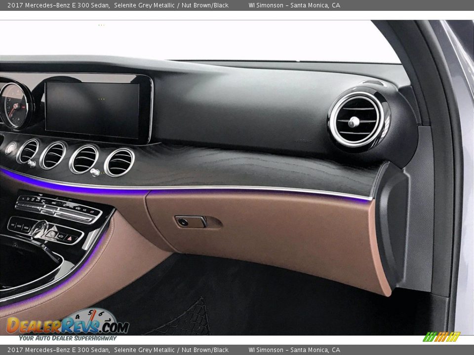 2017 Mercedes-Benz E 300 Sedan Selenite Grey Metallic / Nut Brown/Black Photo #28