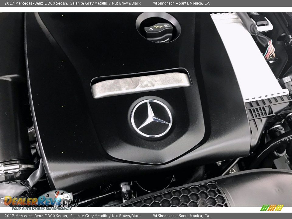 2017 Mercedes-Benz E 300 Sedan Selenite Grey Metallic / Nut Brown/Black Photo #31