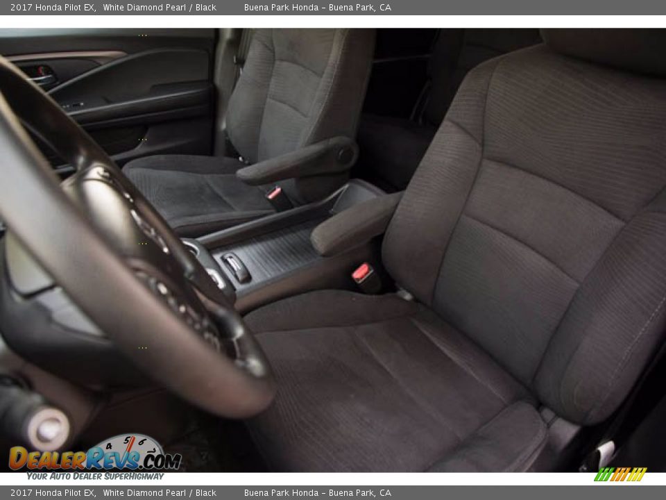 2017 Honda Pilot EX White Diamond Pearl / Black Photo #16