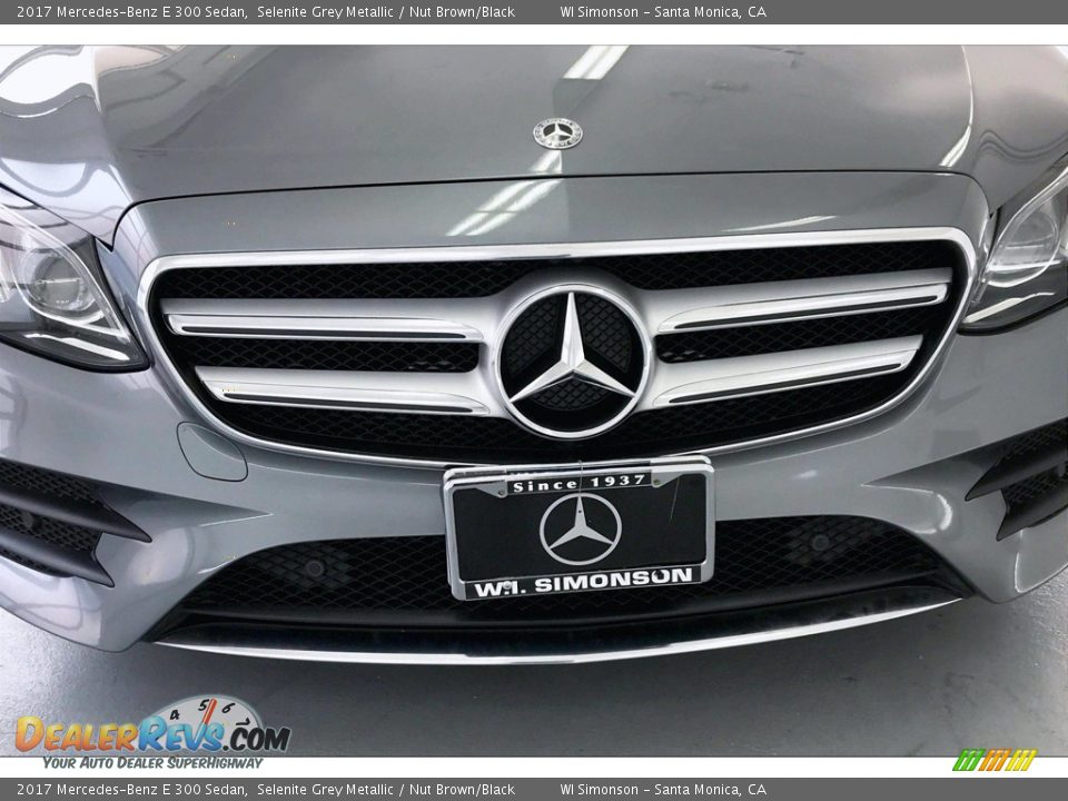 2017 Mercedes-Benz E 300 Sedan Selenite Grey Metallic / Nut Brown/Black Photo #33