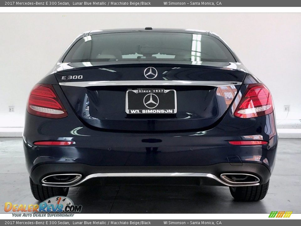 2017 Mercedes-Benz E 300 Sedan Lunar Blue Metallic / Macchiato Beige/Black Photo #3