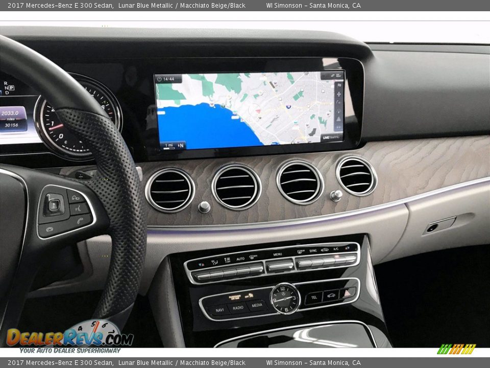 2017 Mercedes-Benz E 300 Sedan Lunar Blue Metallic / Macchiato Beige/Black Photo #4
