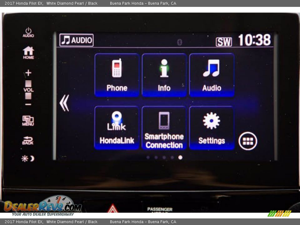 2017 Honda Pilot EX White Diamond Pearl / Black Photo #25