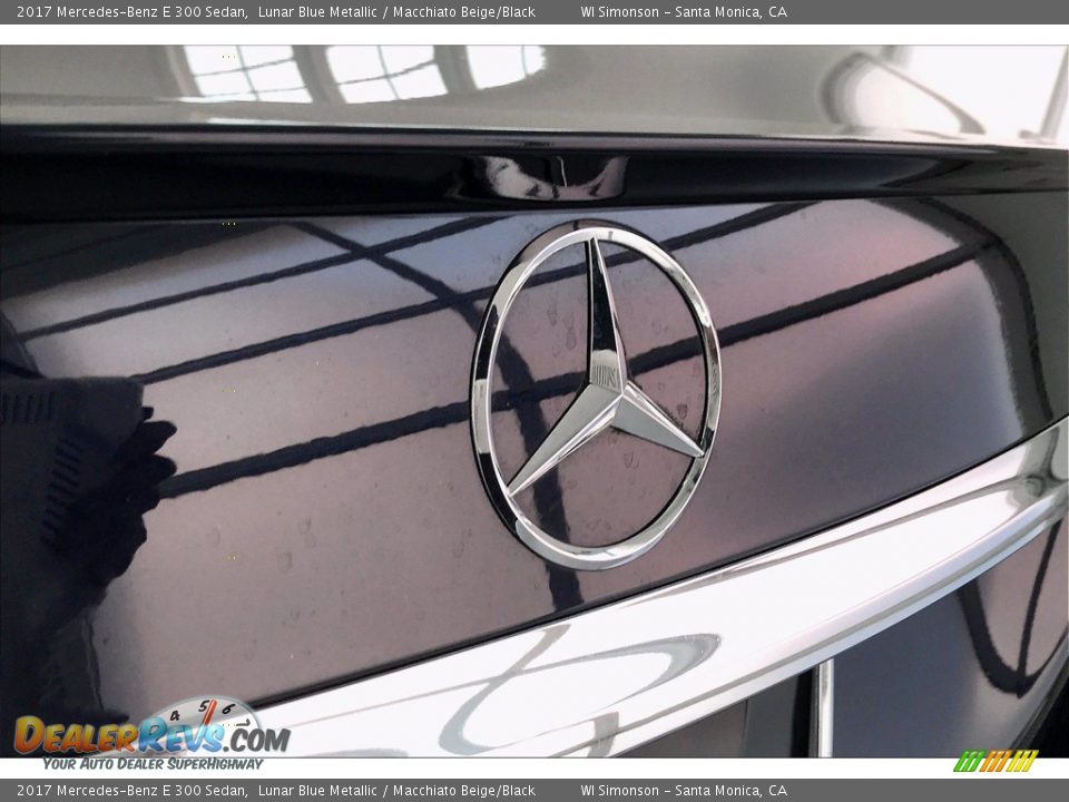2017 Mercedes-Benz E 300 Sedan Lunar Blue Metallic / Macchiato Beige/Black Photo #6