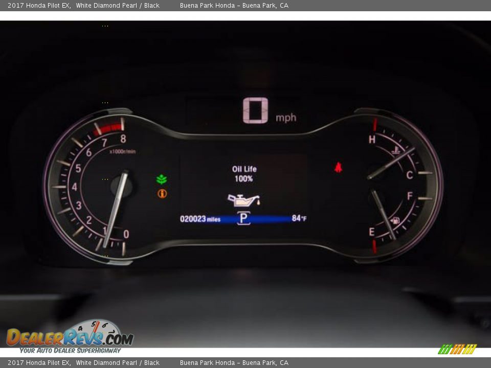 2017 Honda Pilot EX White Diamond Pearl / Black Photo #28