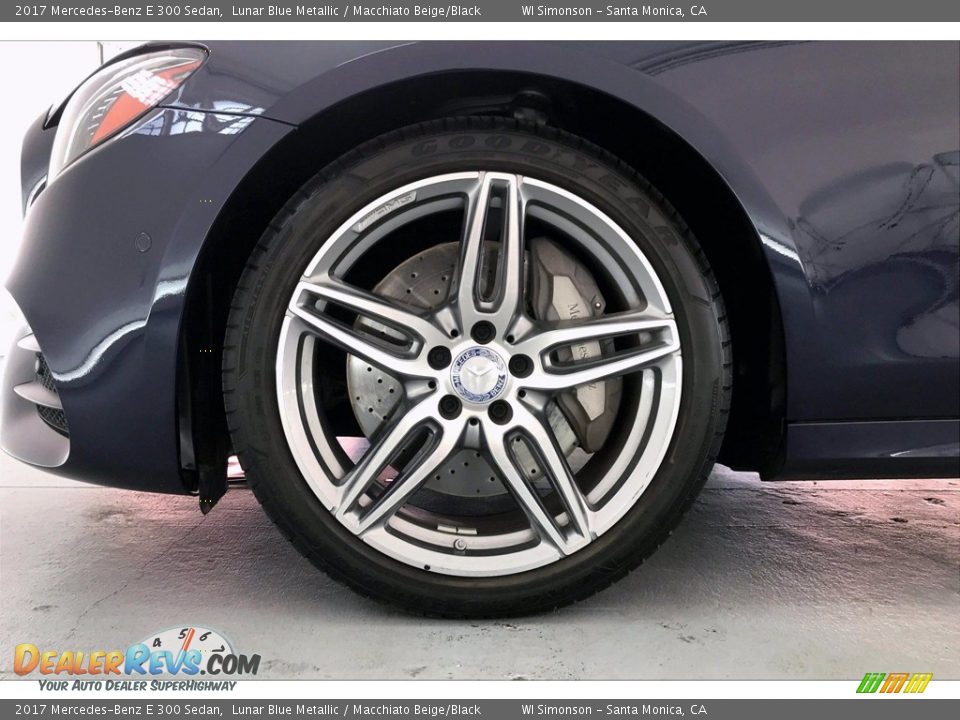 2017 Mercedes-Benz E 300 Sedan Lunar Blue Metallic / Macchiato Beige/Black Photo #7