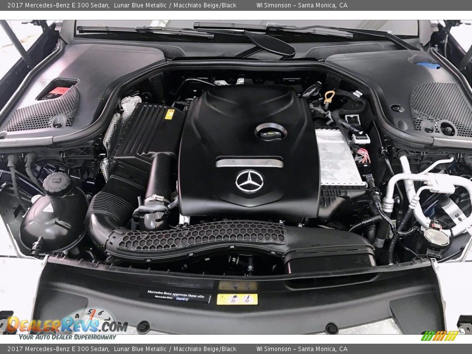 2017 Mercedes-Benz E 300 Sedan Lunar Blue Metallic / Macchiato Beige/Black Photo #8