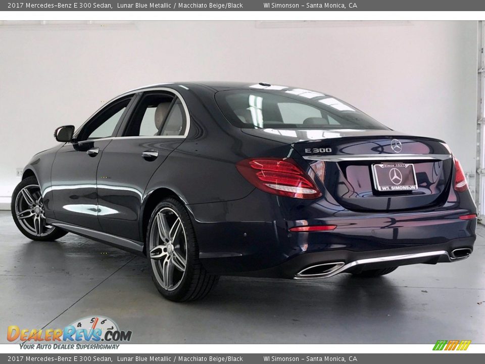 2017 Mercedes-Benz E 300 Sedan Lunar Blue Metallic / Macchiato Beige/Black Photo #9